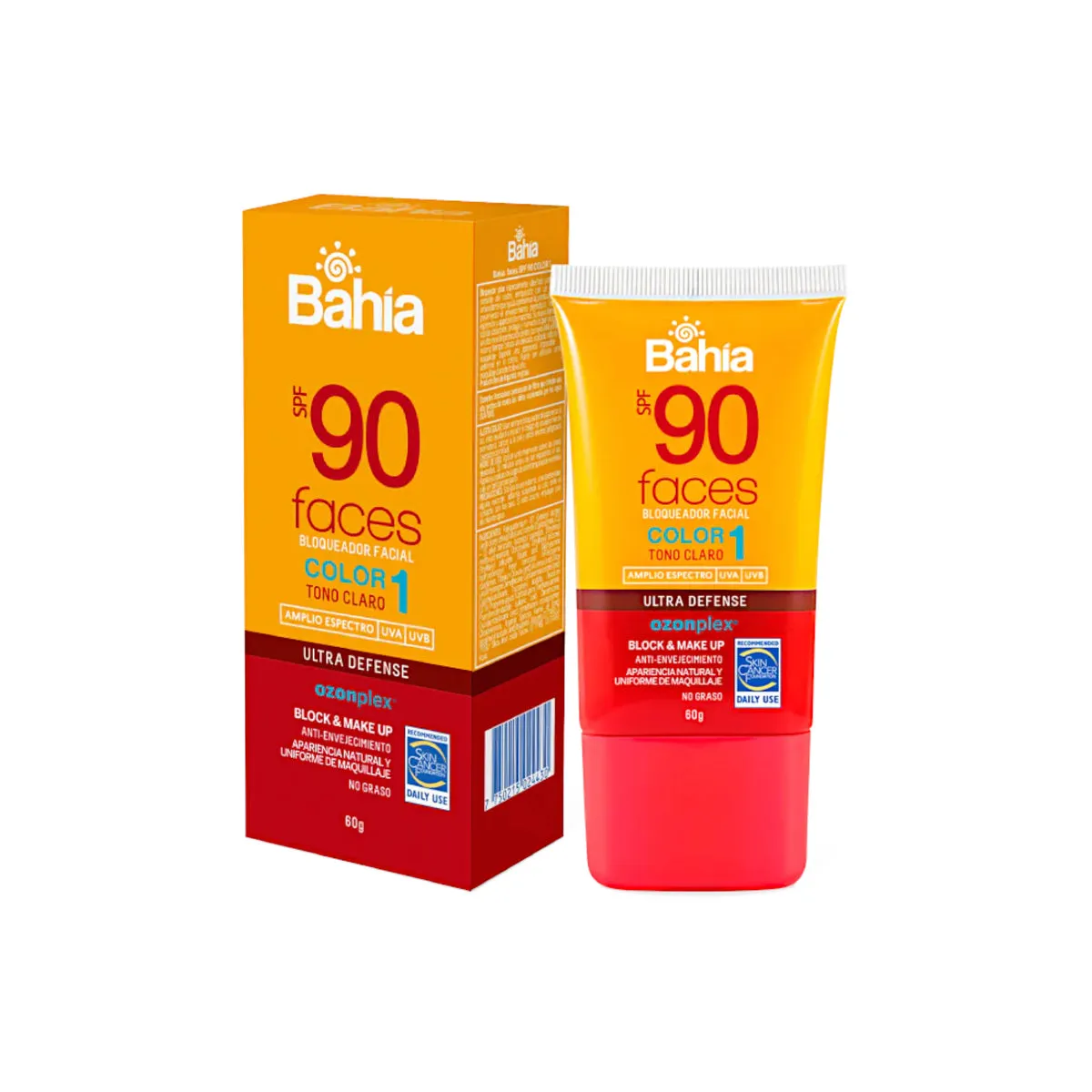 BAHIA BLOQUEADOR SOLAR TONO C1 CLARO SPF 90 X60G - Ecofarma