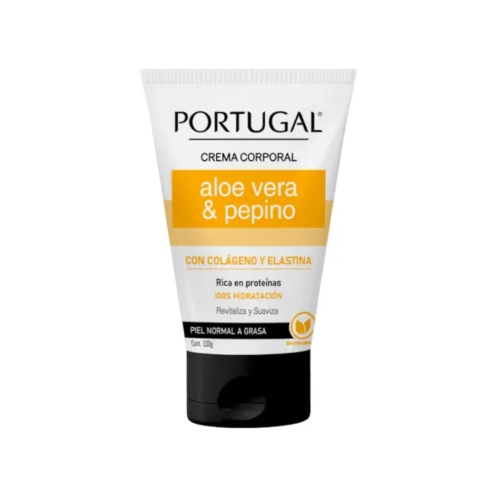 CREMA CORPORAL ALOE VERA Y PEPINO X 100 GR - Ecofarma