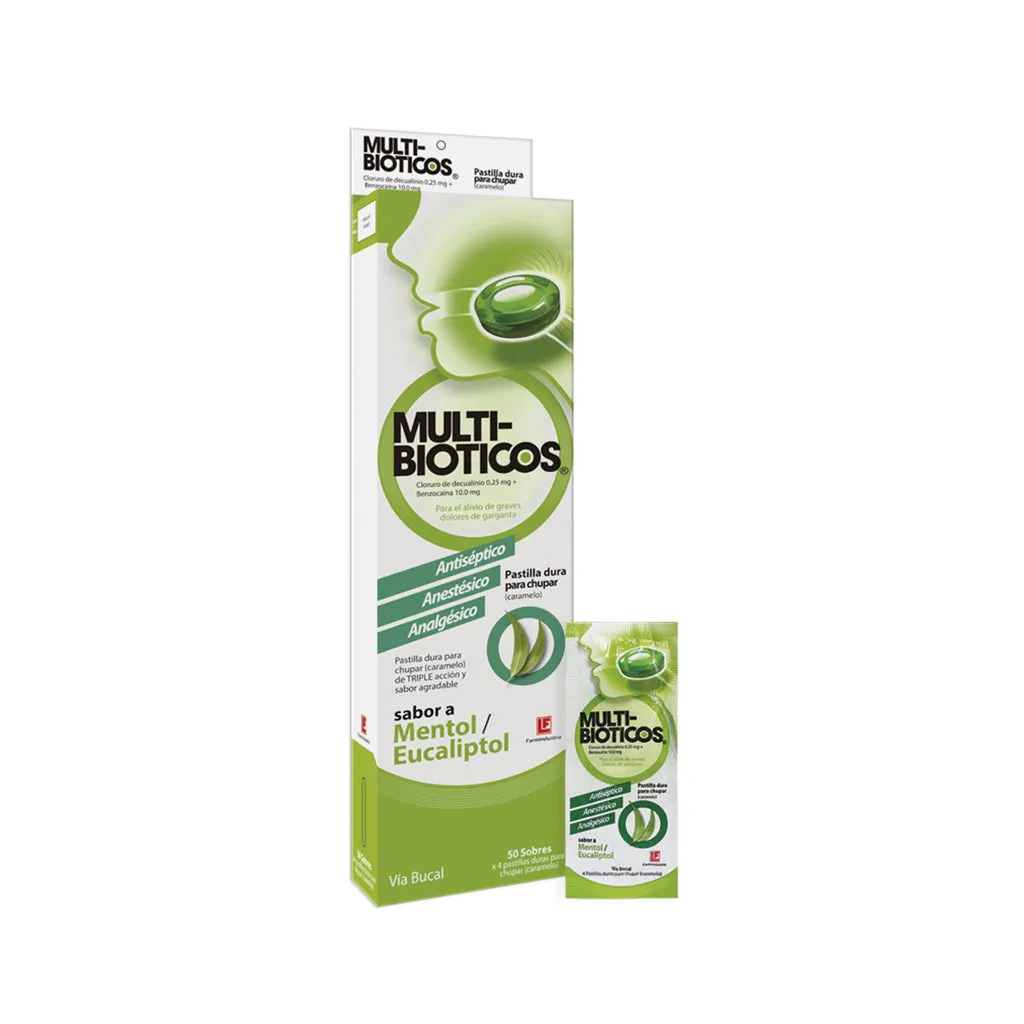 MULTIBIOTICO MENTOL CAJA X 50 UNI - Ecofarma