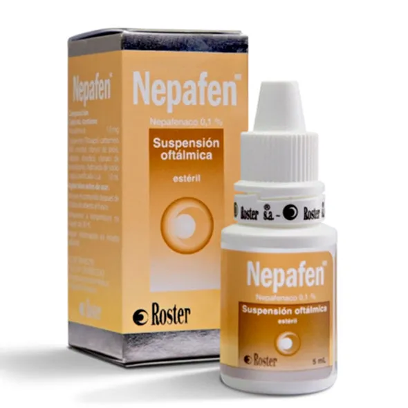 NEPAFEN 0.1 % OFTALMICO NEPAFENACO X 5 ML - Ecofarma