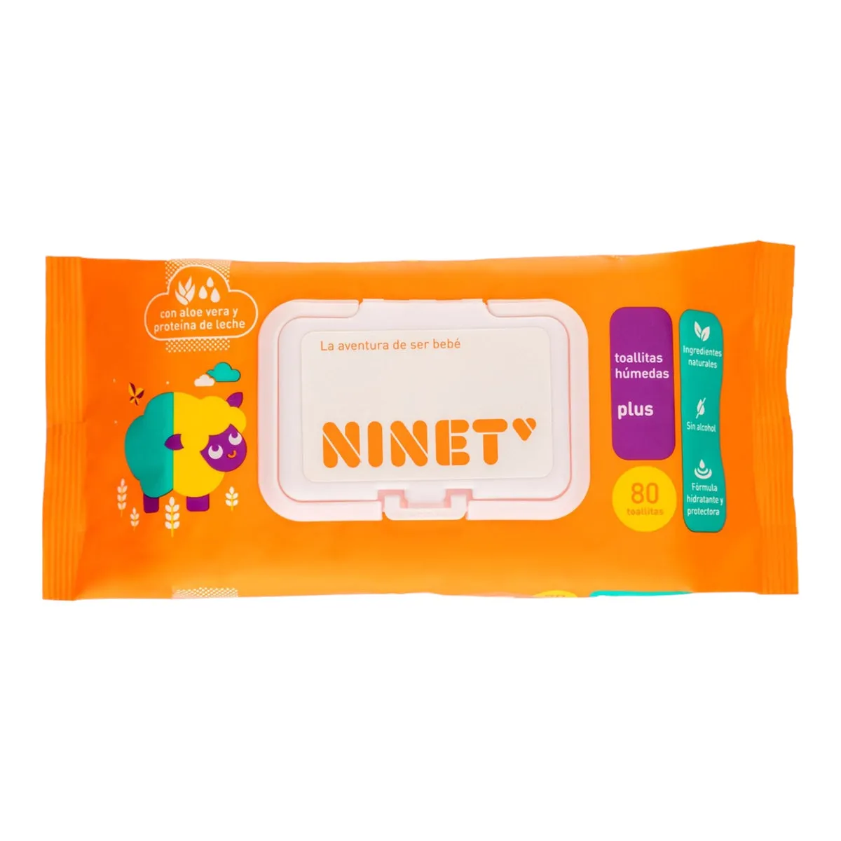 TOALLITAS HUMEDAS NINET PLUS X 80 UNID - Ecofarma