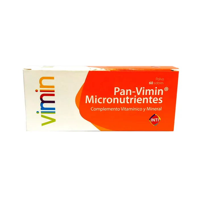 PAN VIMIN MICRONUTRIENTES CAJA X 60 SOBRES - Ecofarma