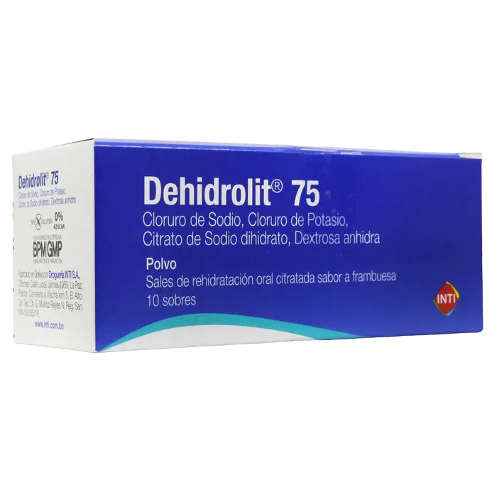 DEHIDROLIT 75 MG CAJA X 10 SOBRES - Ecofarma