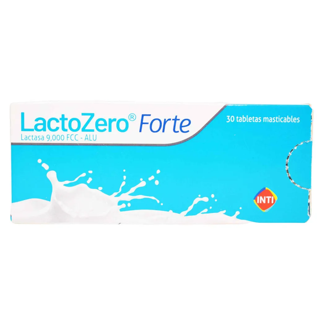 LACTOZERO FORTE CAJA X 30 TABLETAS MASTICABLES - Ecofarma