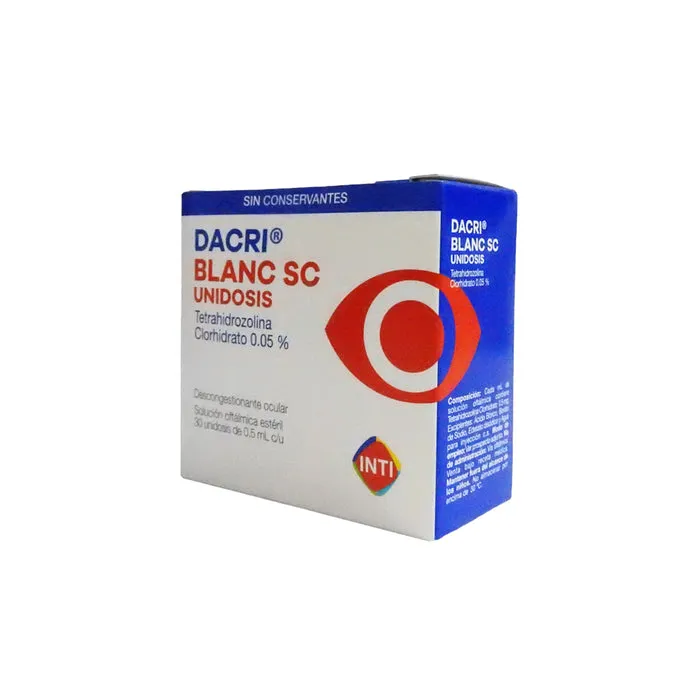 DACRI BLANC SC 0.05% CAJA X 30 UNIDOSIS 0.5 ML - Ecofarma