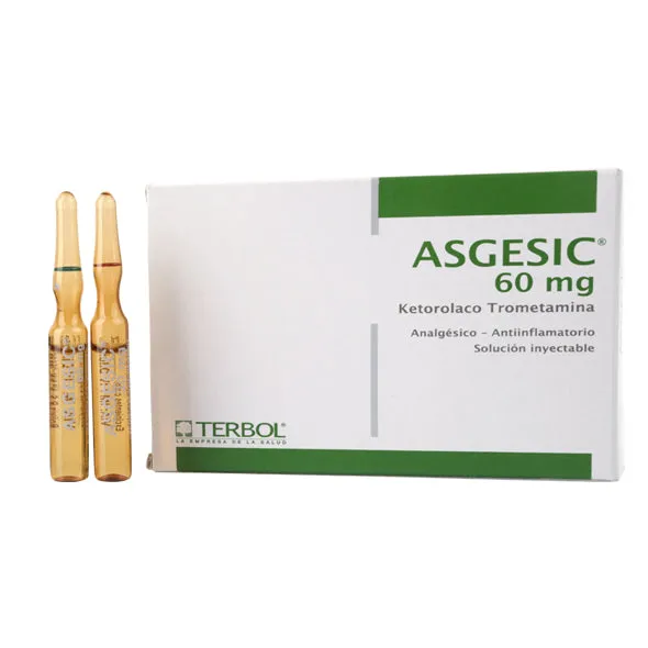 ASGESIC 60 MG CAJA X 5 AMPOLLAS - Ecofarma