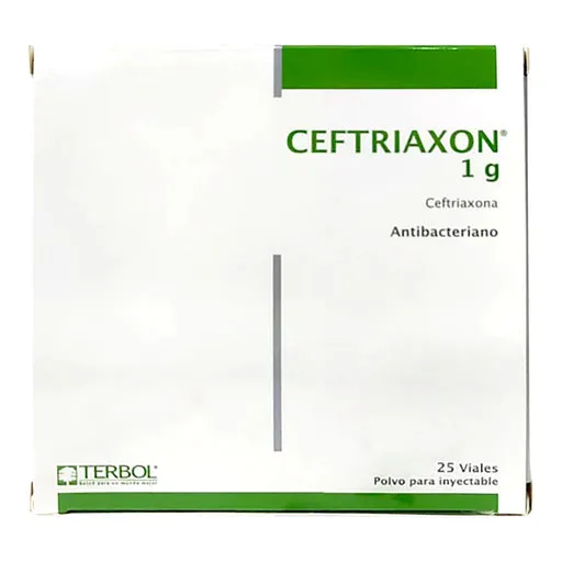 CEFTRIAXON 1 GR. CAJA X 25 AMPOLLAS - Ecofarma