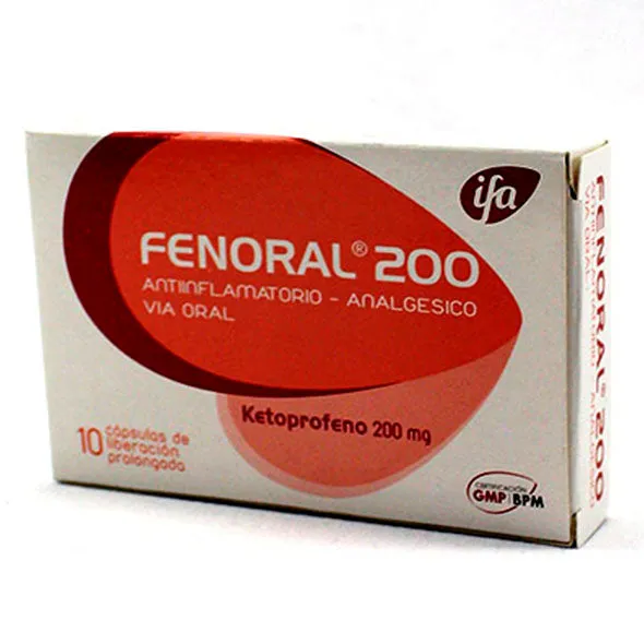 FENORAL 200 MG CAJA X 10 CAPSULAS - Ecofarma