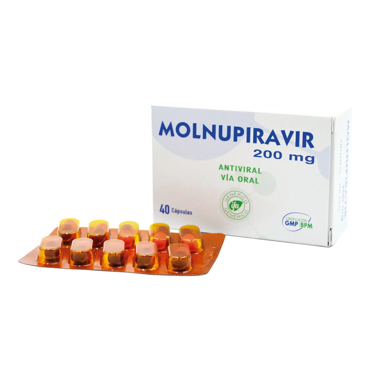 MOLNUPIRAVIR 200 MG X 40 CAPSULAS - Ecofarma
