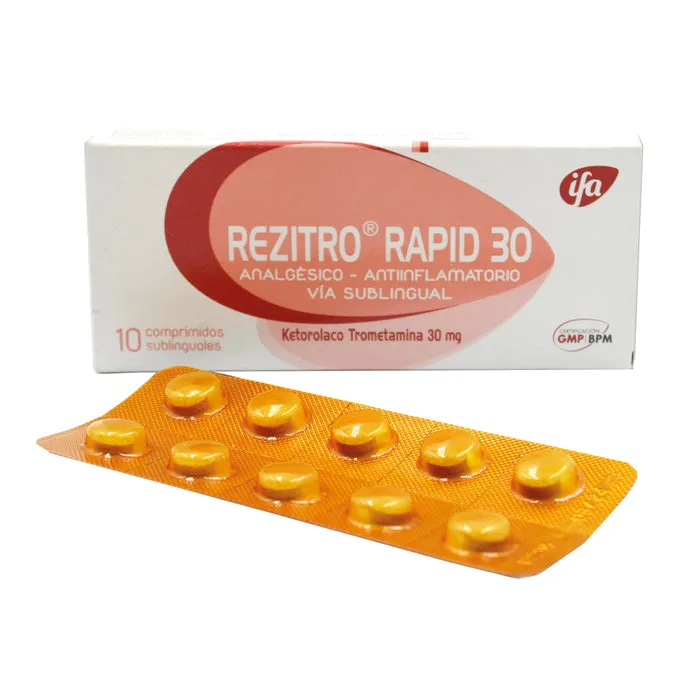 REZITRO RAPID 30 MG CAJA X 10 COMPRIMIDOS - Ecofarma