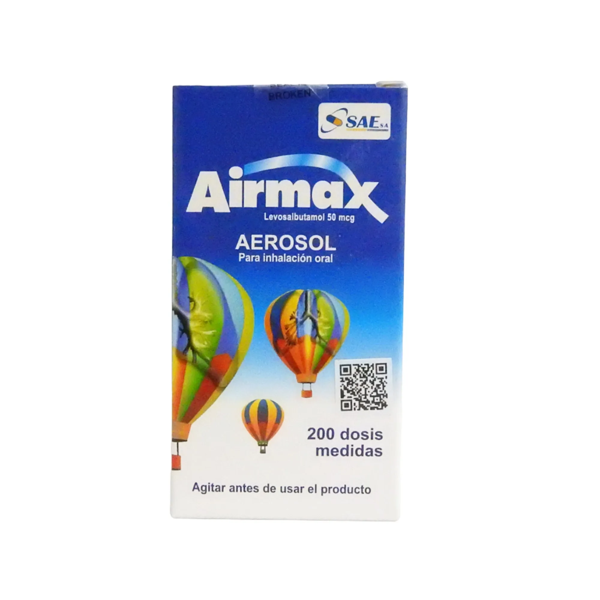 AIRMAX 50 MCG AEROSOL X 200 DOSIS - Ecofarma
