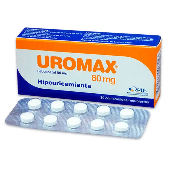 UROMAX 80 MG CAJA X 30 COMPRIMIDOS - Ecofarma