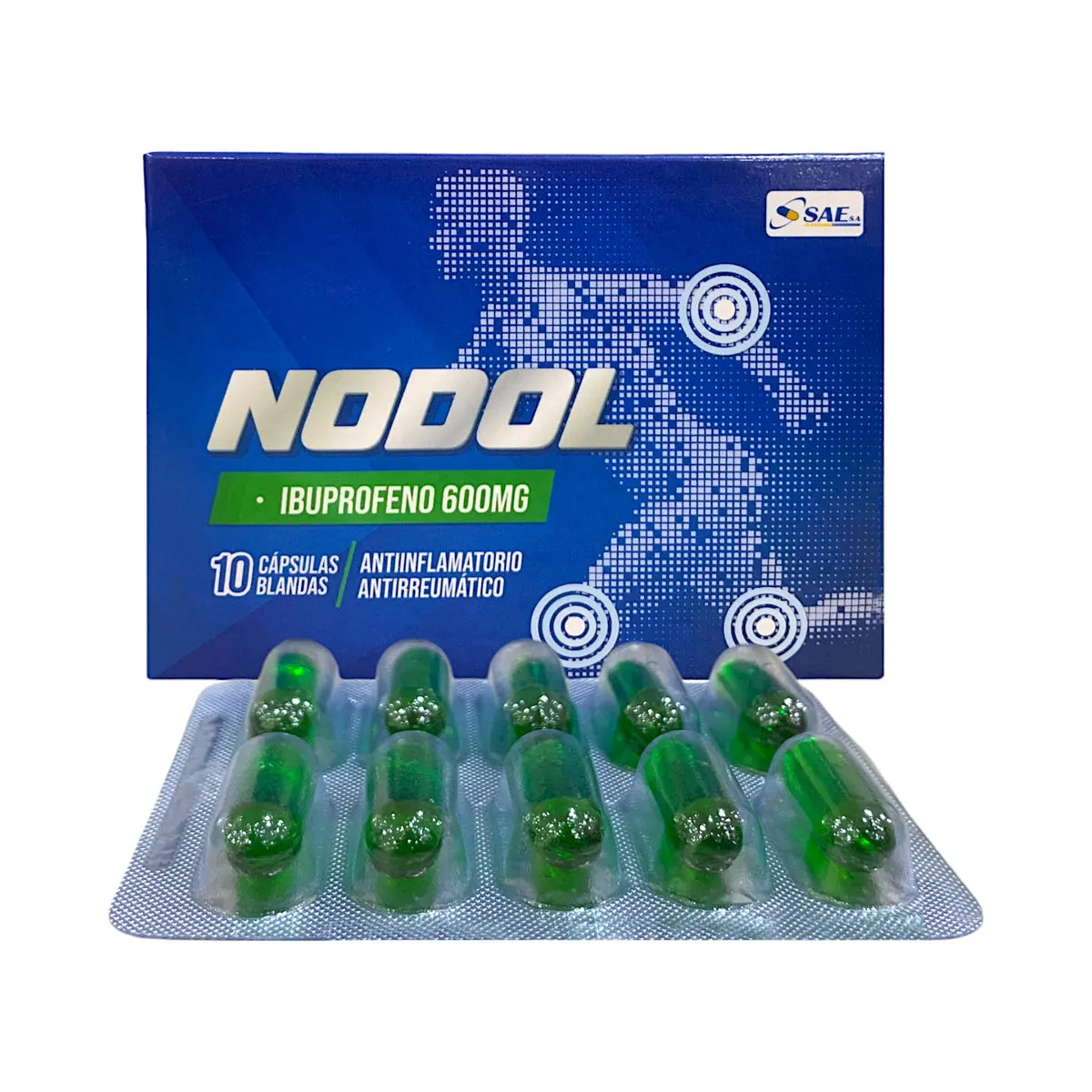 NODOL 600 MG CAJA X 10 CAPSULAS - Ecofarma