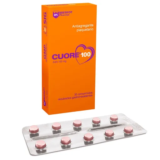 CUORE 100 MG CAJA X 32 COMPRIMIDOS - Ecofarma