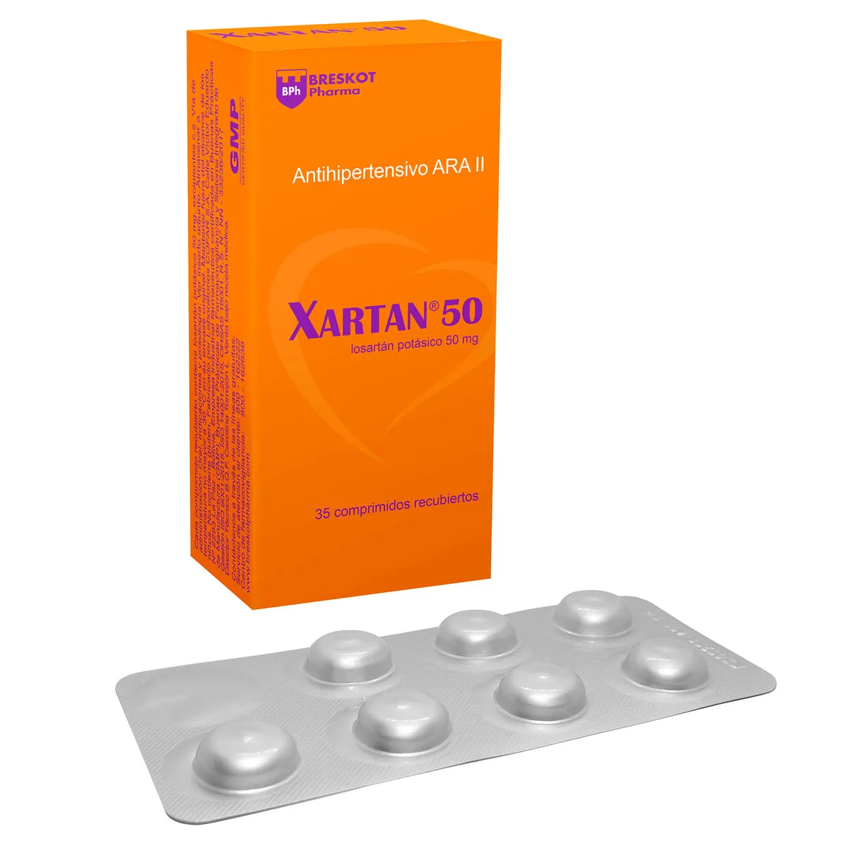 XARTAN 50 MG CAJA X 35 COMPRIMIDOS - Ecofarma