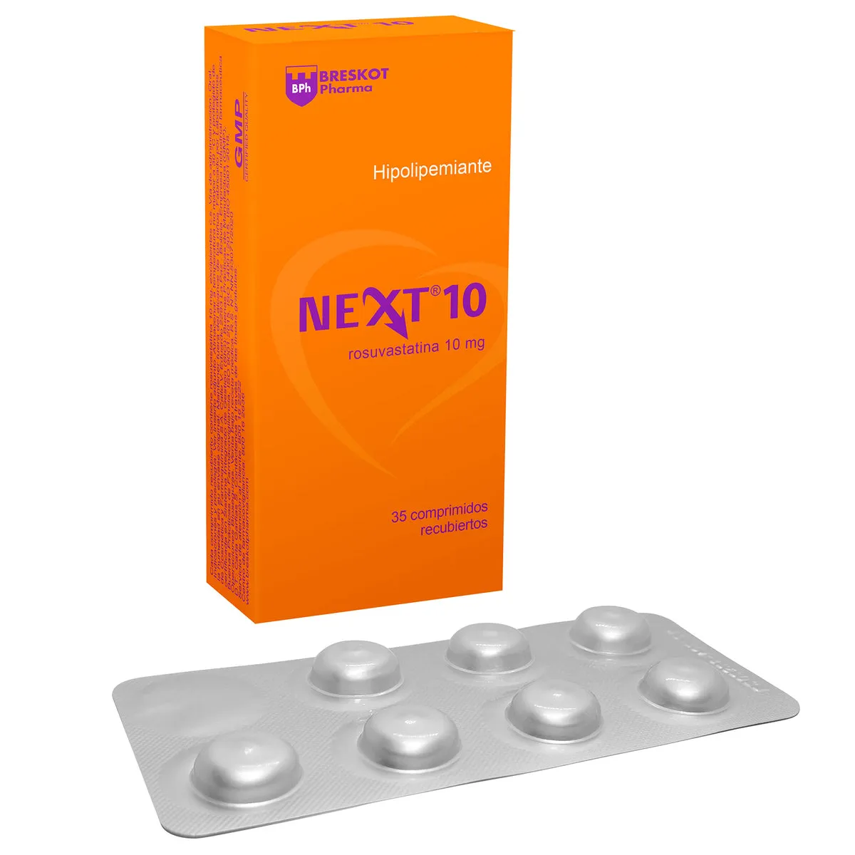 NEXT ROSUVASTATINA 10 MG CAJA X 35 COMPRIMIDOS - Ecofarma
