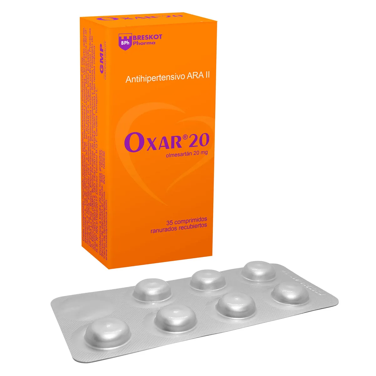 OXAR 20 MG CAJA 35 COMPRIMIDOS - Ecofarma