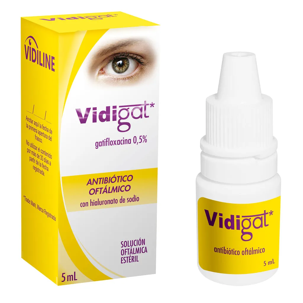 VIDIGAT SOLUCION OFTALMICA X 5 ML - Ecofarma
