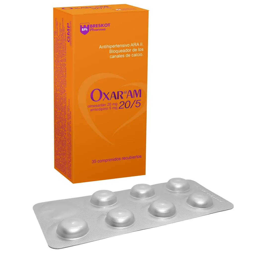 OXAR AM 20/5 CAJA X 35 COMPRIMIDOS - Ecofarma