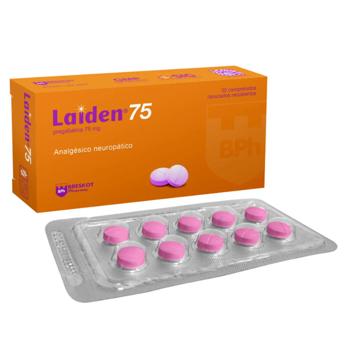 LAIDEN 75 MG CAJA X 30 CAPSULAS - Ecofarma