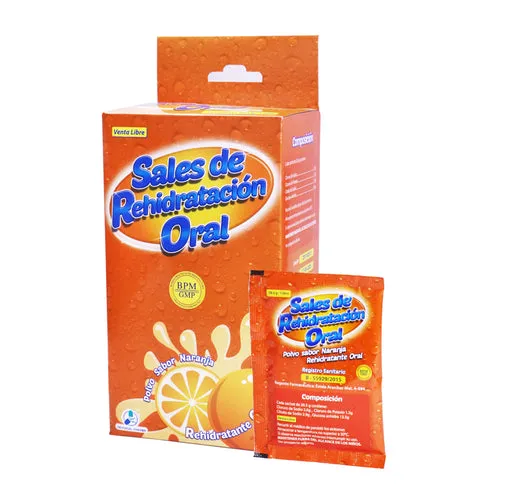 SALES DE REHIDRATACION ORAL NARANJA CAJA X 25 SOBRES - Ecofarma