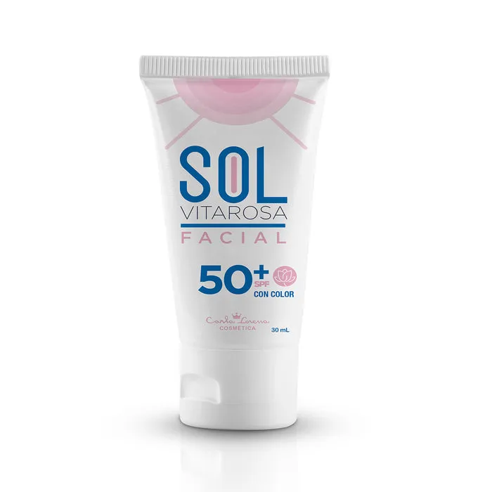  SOL VITAROSA FACIAL ANTIEDAD CON COLOR FPS-50 X 50 ML - Ecofarma