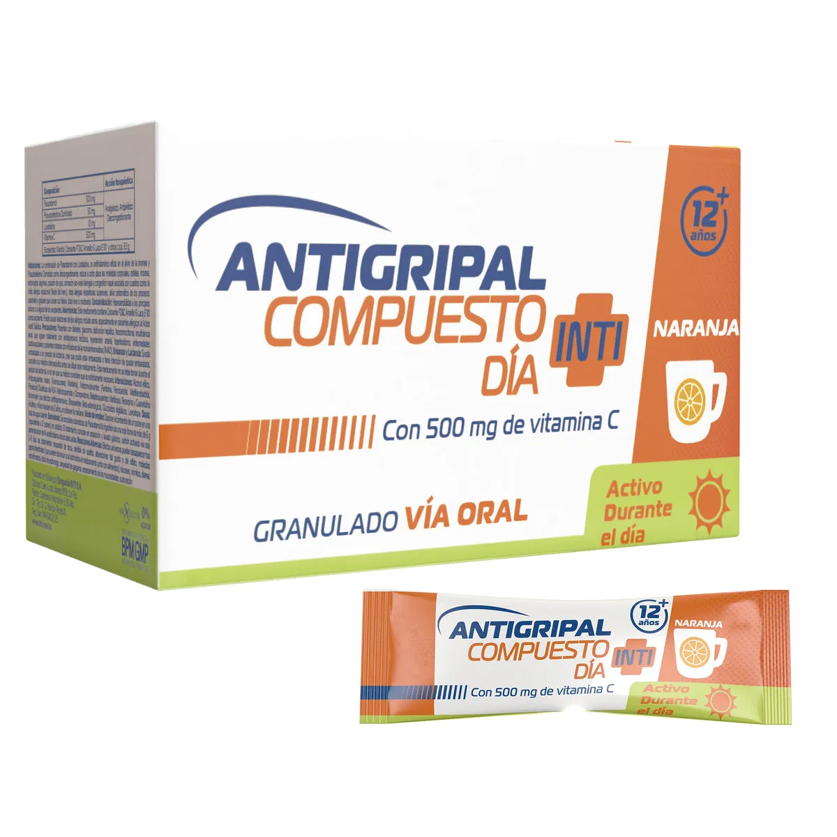 ANTIGRIPAL COMPUESTO DIA NARANJA CAJA X 60 SOBRES - Ecofarma