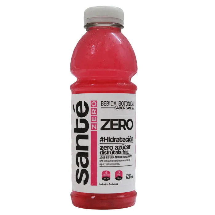 SANTE ZERO BEBIDA ISOTONICA/SABOR SANDIA X 500 ML - Ecofarma
