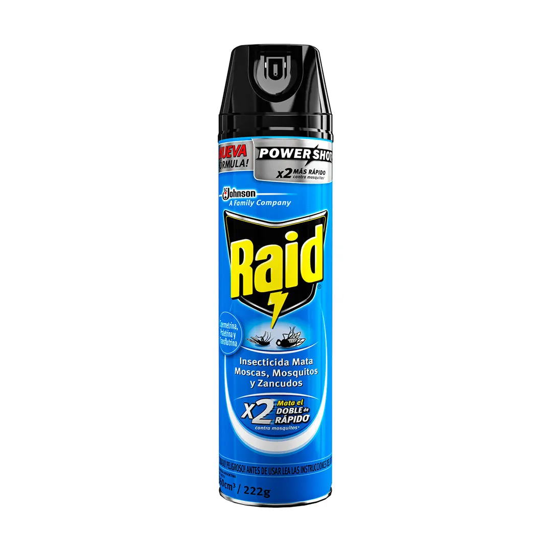 RAID SPRAY INSECTICIDA FCO X 259 GR. - Ecofarma