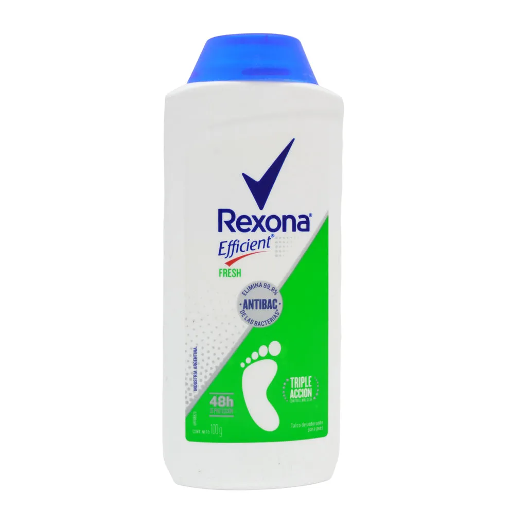 REXONA TALCO PARA PIES EFFIENT X 100 G - Ecofarma