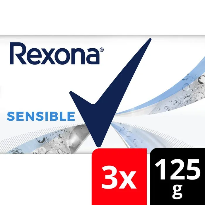 JABONCILLO REXONA SENSIBLE PACK X 3 UNIDADES X 125 GR - Ecofarma