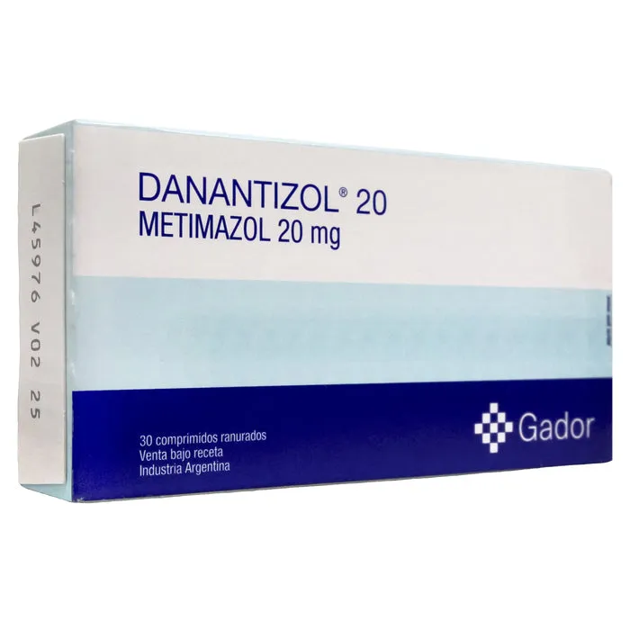 DANANTIZOL 20 MG CAJA X 30 COMPRIMIDOS - Ecofarma