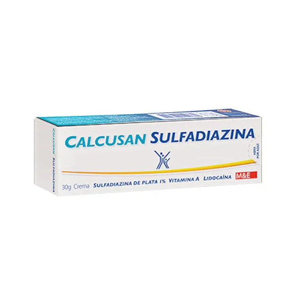 CALCUSAN SULFADIAZINA CREMA TUBO X 30 GR - Ecofarma