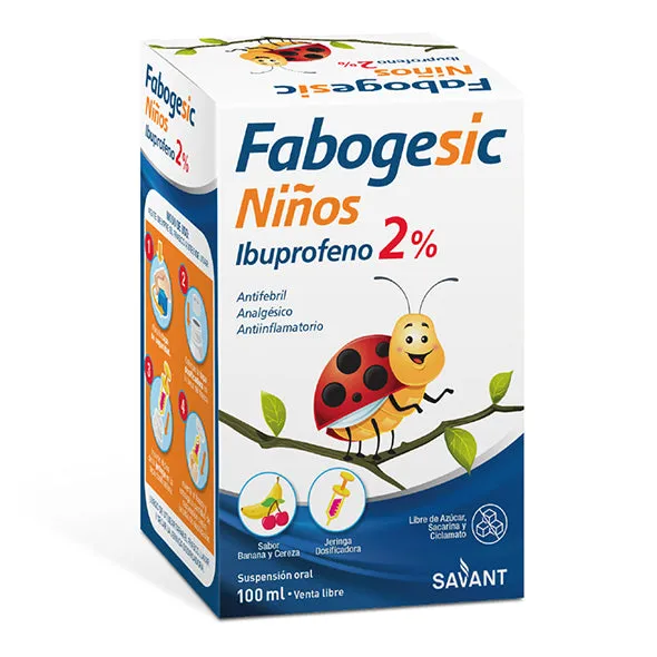 FABOGESIC NIÑOS 2 % JBE FCO X 100 ML - Ecofarma