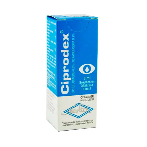 CIPRODEX  SOLUCION  OFTALMICA X 5 ML - Ecofarma