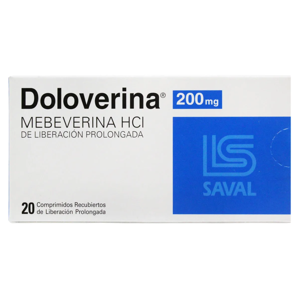 DOLOVERINA 200 MG CAJA X 20 COMPRIMIDOS - Ecofarma
