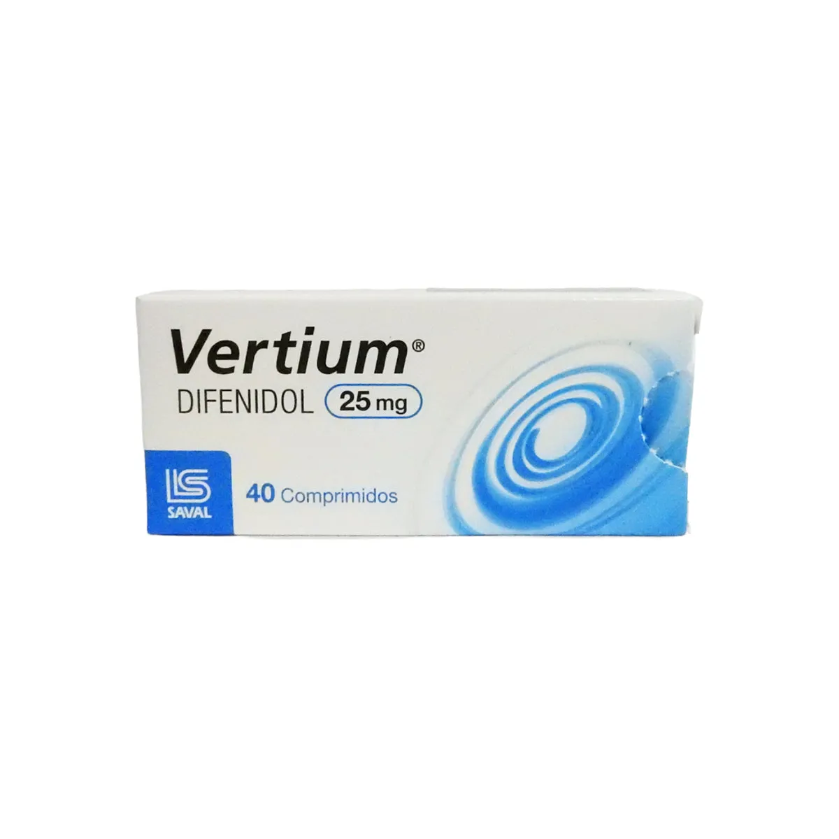 VERTIUM DIFENIDOL 25 MG CAJA X 40 COMPRIMIDOS - Ecofarma