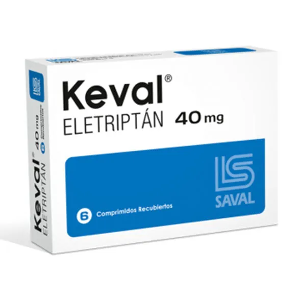 KEVAL 40 MG  CAJA X 6 COMPRIMIDOS - Ecofarma