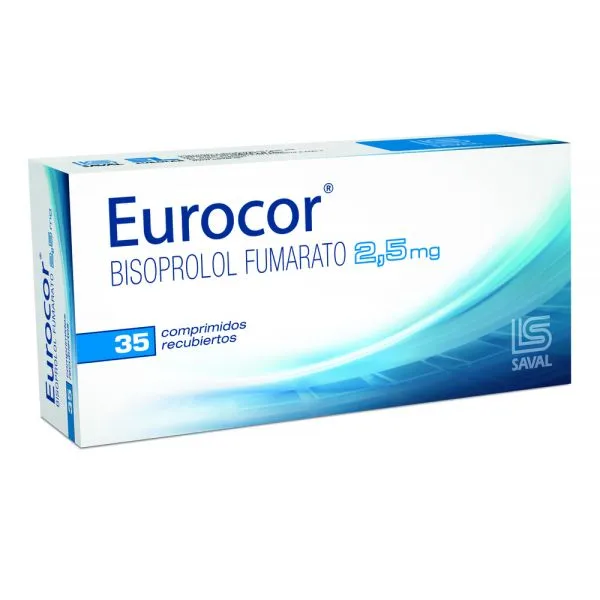 EUROCOR 2,5 MG CAJA X 35 COMPRIMIDOS - Ecofarma