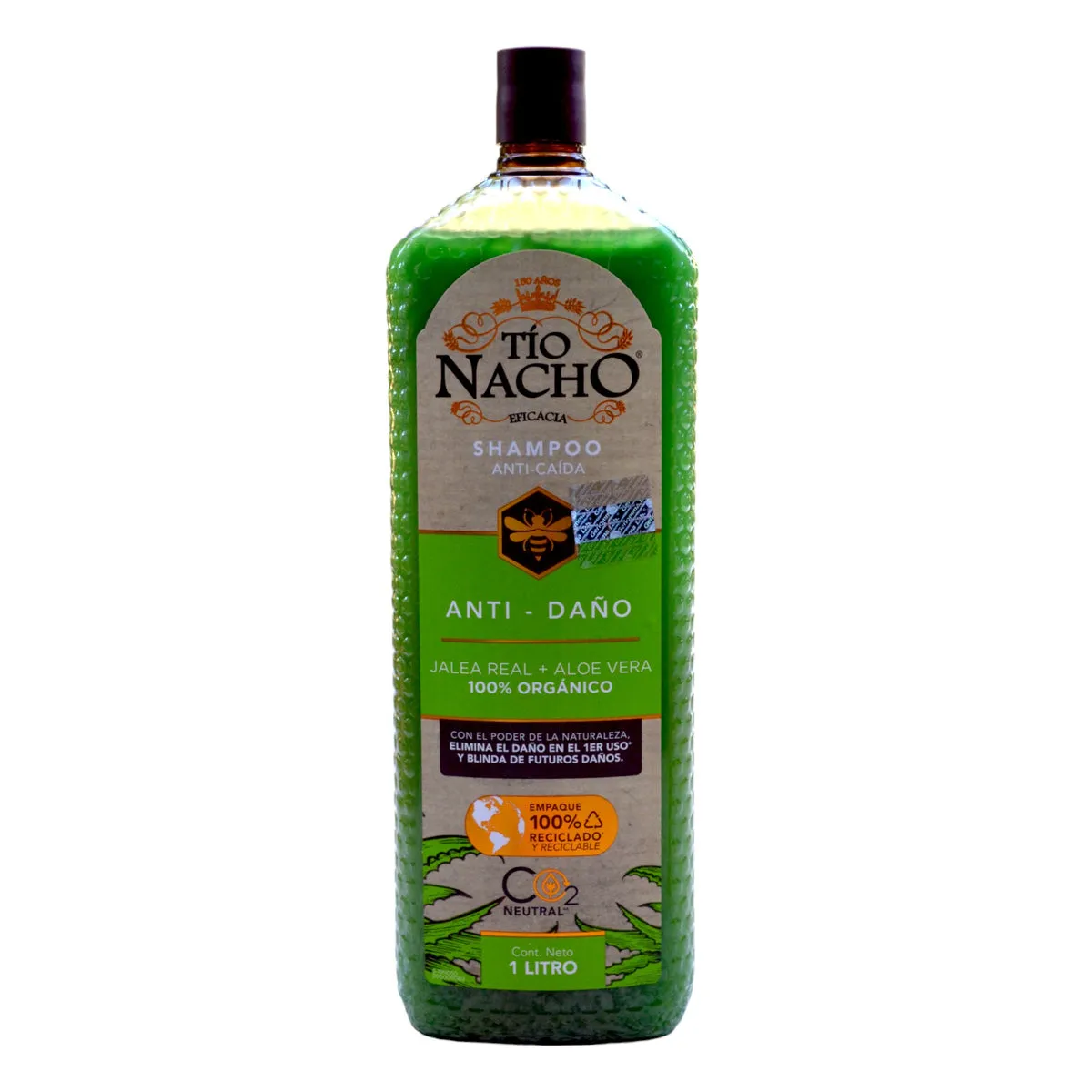 TIO NACHO SHAMPOO ANTI DAÑO ALOE VERA FCO X 1 L. - Ecofarma