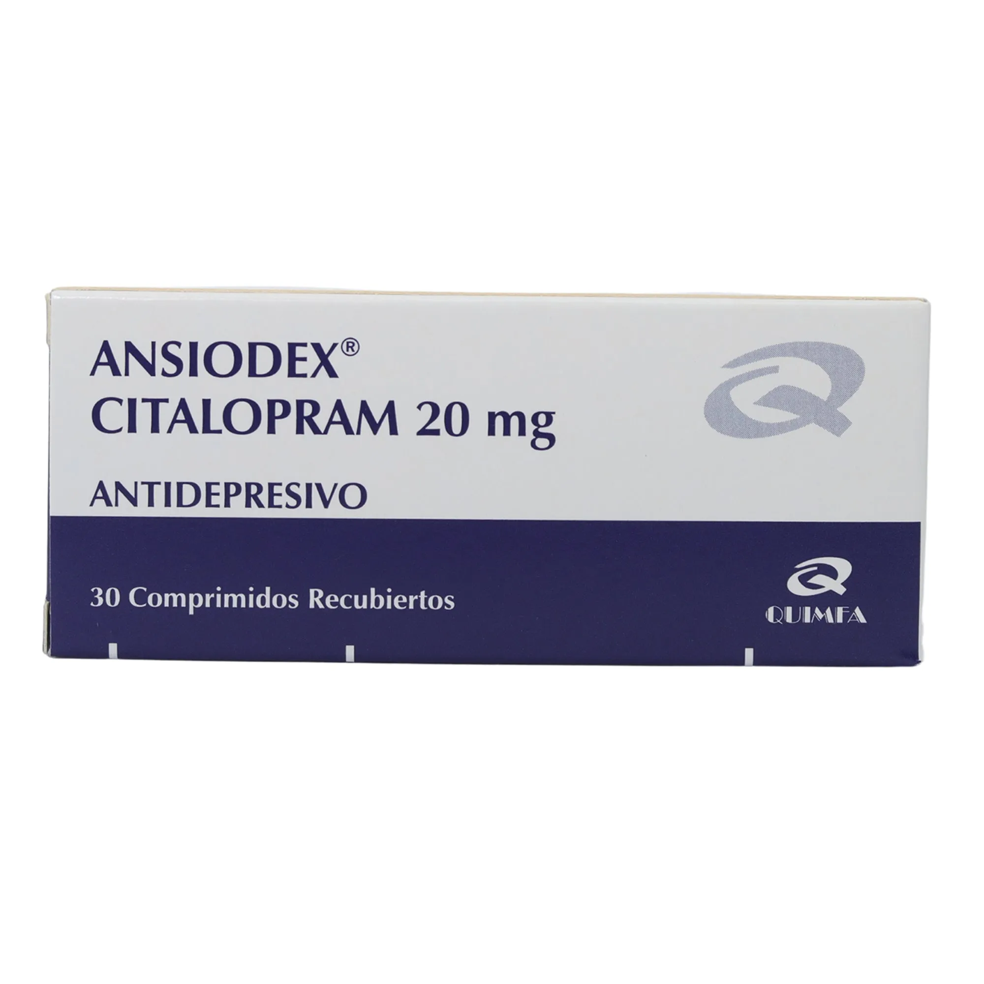 ANSIODEX 20 MG CAJA X 30 COMPRIMIDOS - Ecofarma