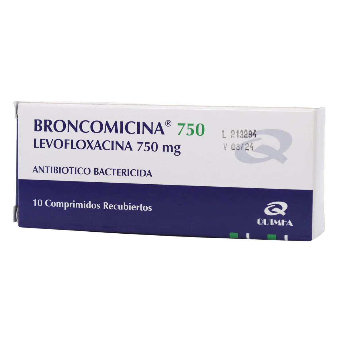 BRONCOMICINA 750 MG CAJA X 10 COMPRIMIDOS - Ecofarma