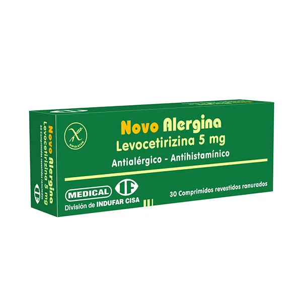 NOVO ALERGINA 5 MG CAJA X 30 COMPRIMIDOS - Ecofarma