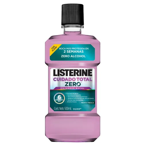 LISTERINE CUIDATO TOTAL ZERO 250 ML. - Ecofarma