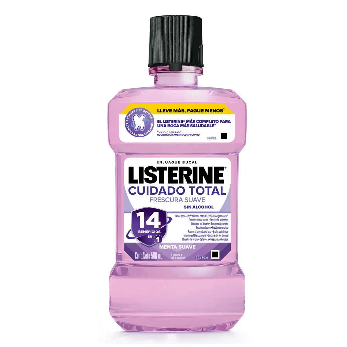 LISTERINE CUIDADO TOTAL X 500 ML - Ecofarma
