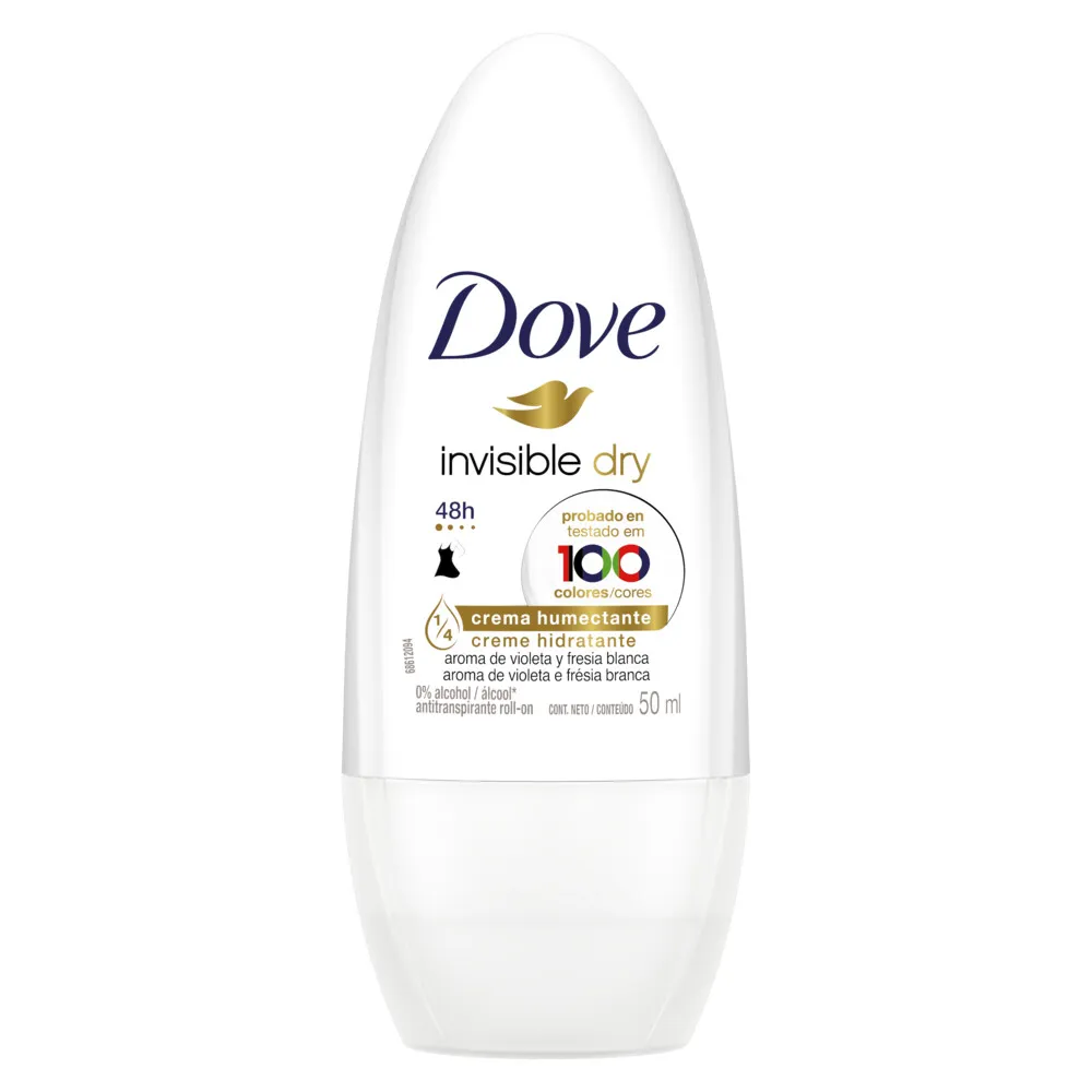 DESODORANTE DOVE ROLLON INVISIBLE DRY X 50 ML - Ecofarma