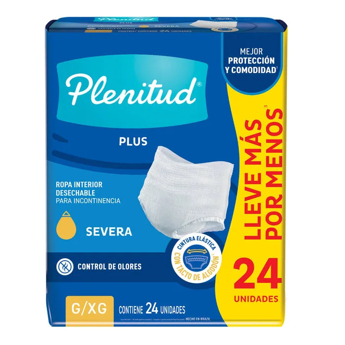 PAÑAL PLENITUD ADULTO CALZON X 24 UNID. "G-XG" - Ecofarma