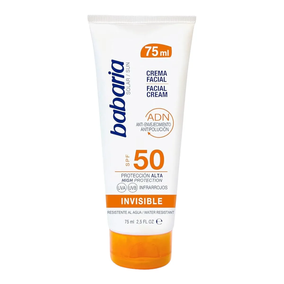 BABARIA CREMA FACIAL  SOLAR INVISIBLE SPF 50 X 75 ML - Ecofarma