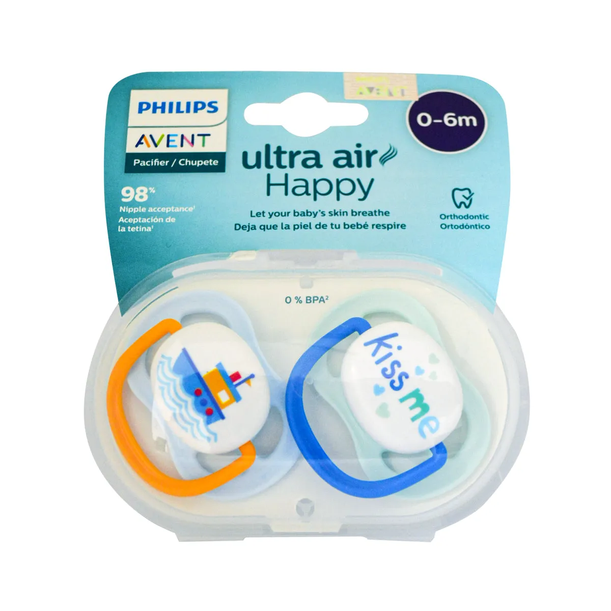 CHUPON DE DISTRACCION AVENT CELESTE 0-6 M X 2 PIEZAS - Ecofarma