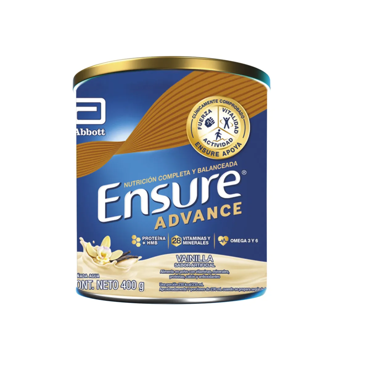 ENSURE ADVANCE VAINILLA POLVO X 400 MG - Ecofarma